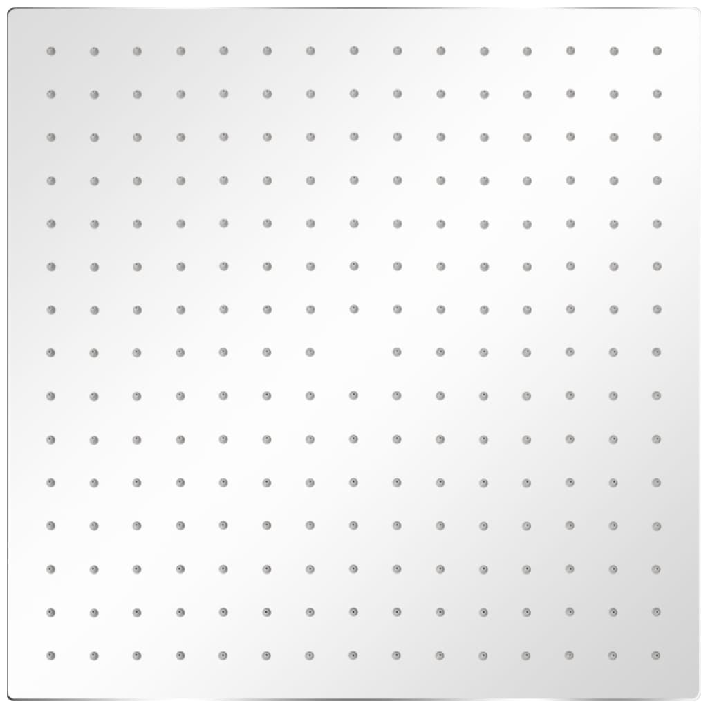 Regndusjhode 2 stk rustfritt stål 40x40 cm