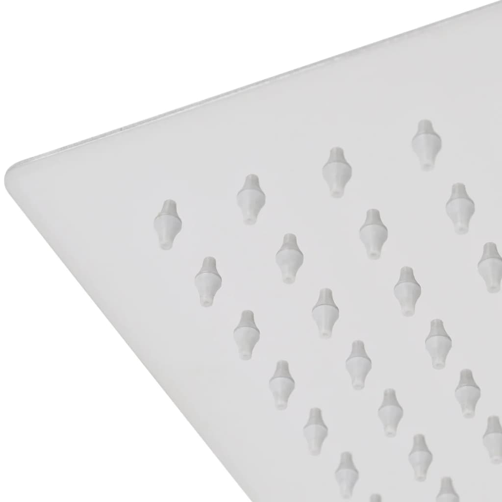 Regndusjhode 2 stk rustfritt stål 50x50 cm