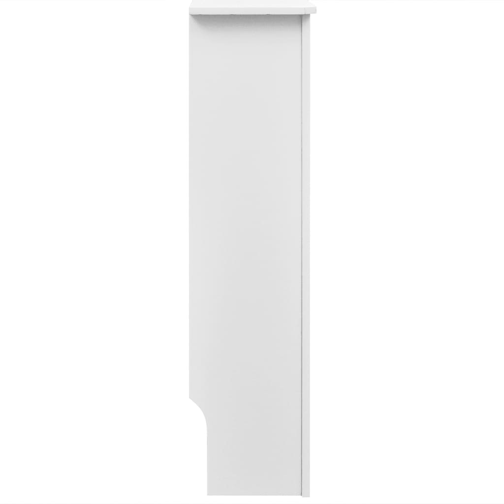 Radiatordeksler 2 stk hvit konstruert tre 112 cm