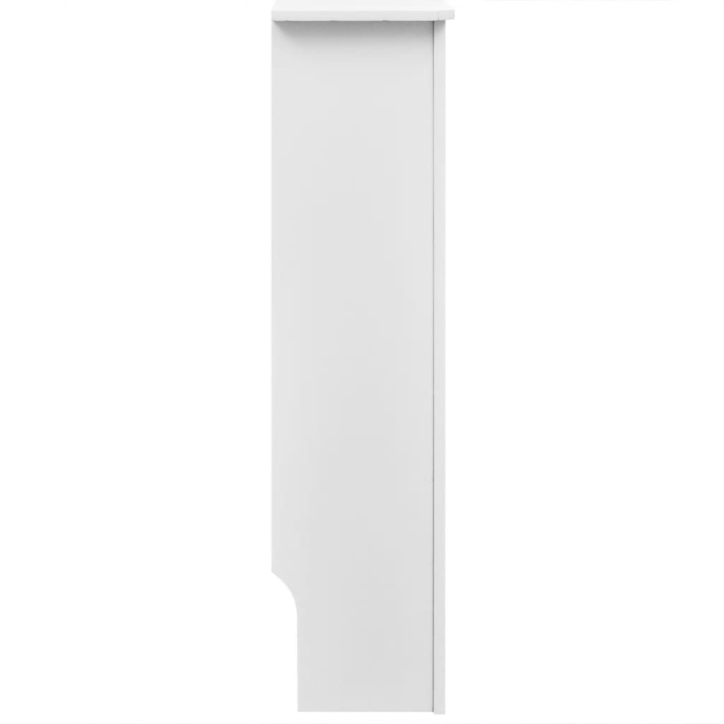Radiatordeksler 2 stk hvit konstruert tre 152 cm