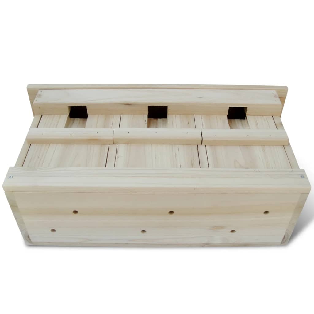 Spurvehus 2 stk tre 44x15,5x21,5 cm