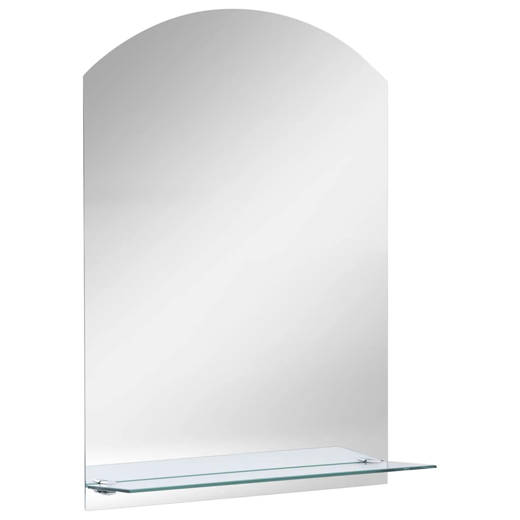 Veggspeil med hylle 20x40 cm herdet glass
