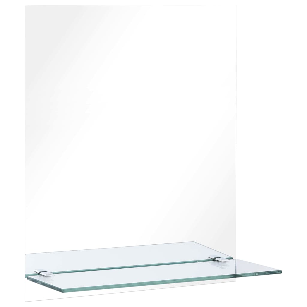 Veggspeil med hylle 20x40 cm herdet glass