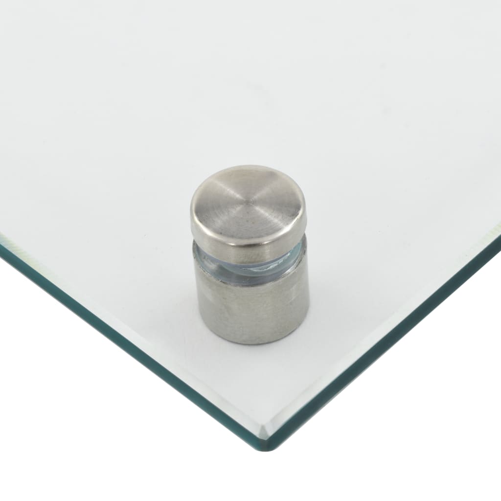 Kjøkkenplate gjennomsiktig 70x50 cm herdet glass