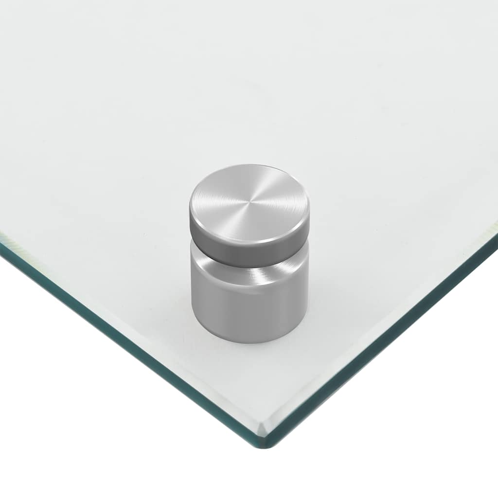 Kjøkkenplate gjennomsiktig 90x40 cm herdet glass vidaXL