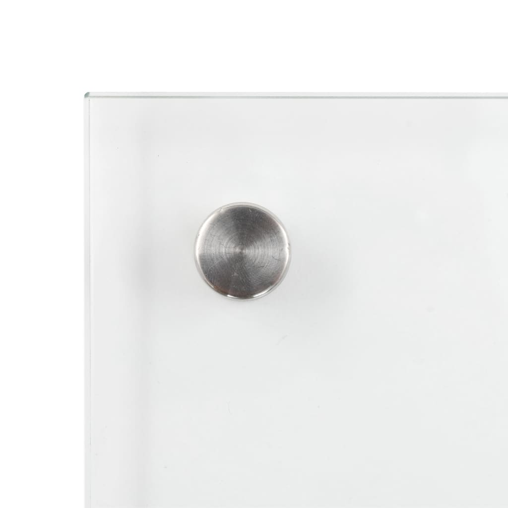 Kjøkkenplate gjennomsiktig 100x60 cm herdet glass