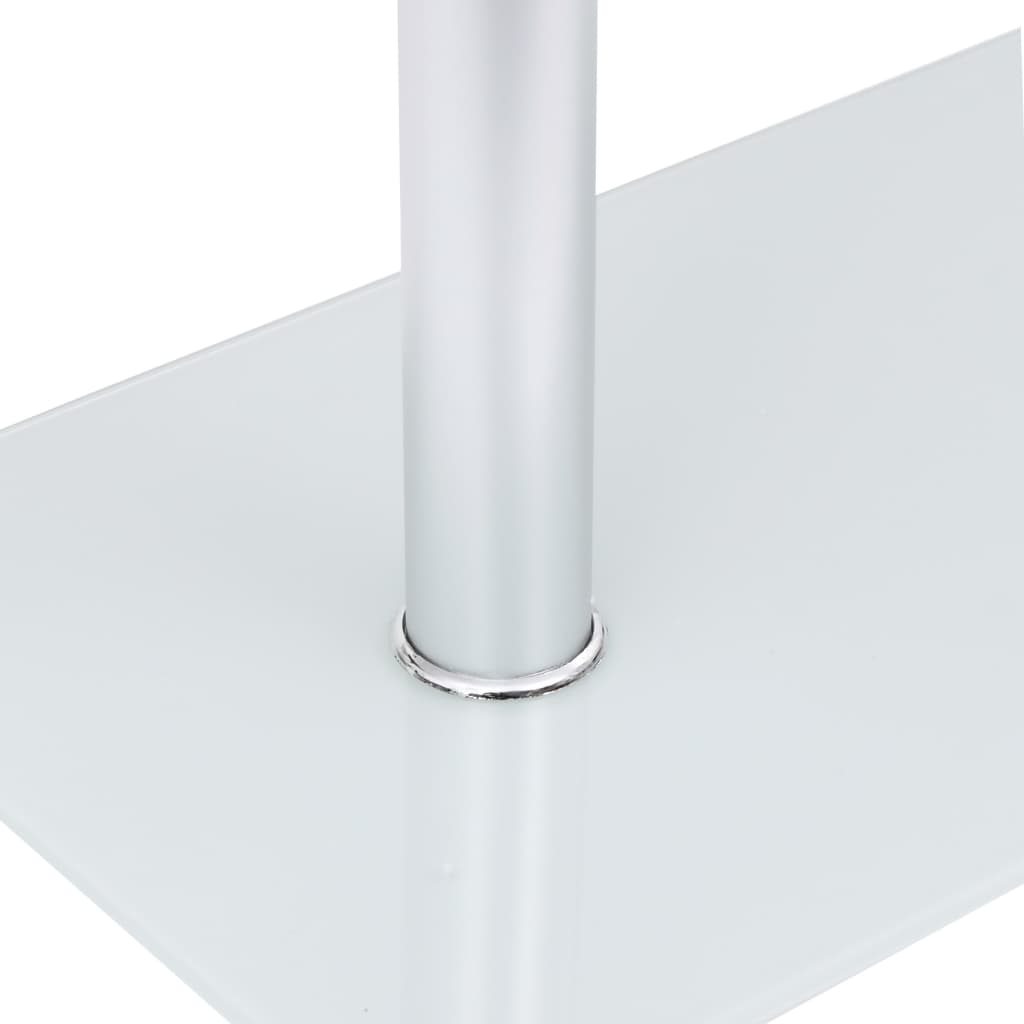Sidebord u-formet gjennomsiktig 45x30x58 cm herdet glass