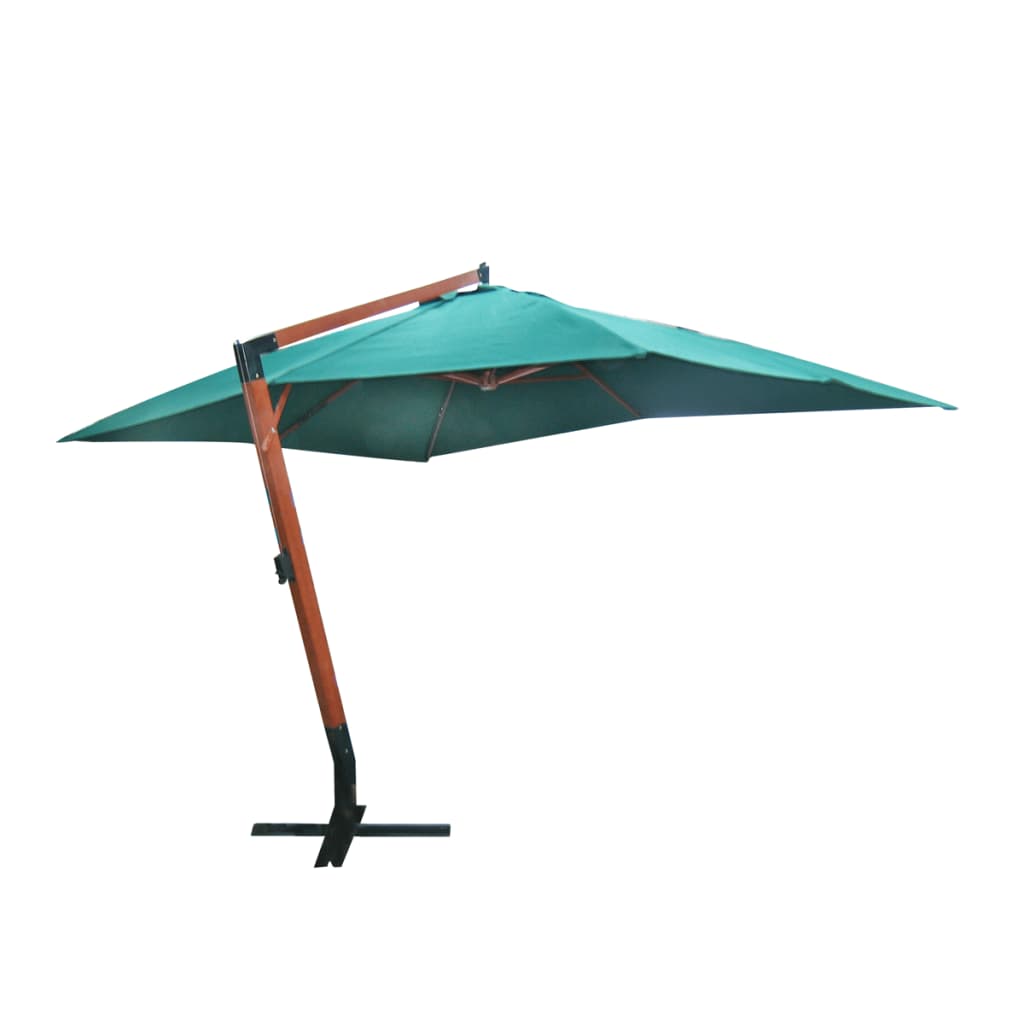 Parasol 300 x 400 cm grønn svevende