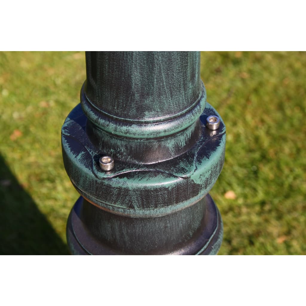 Hagelampe 2-armet 230 cm mørkegrønn/svart aluminum