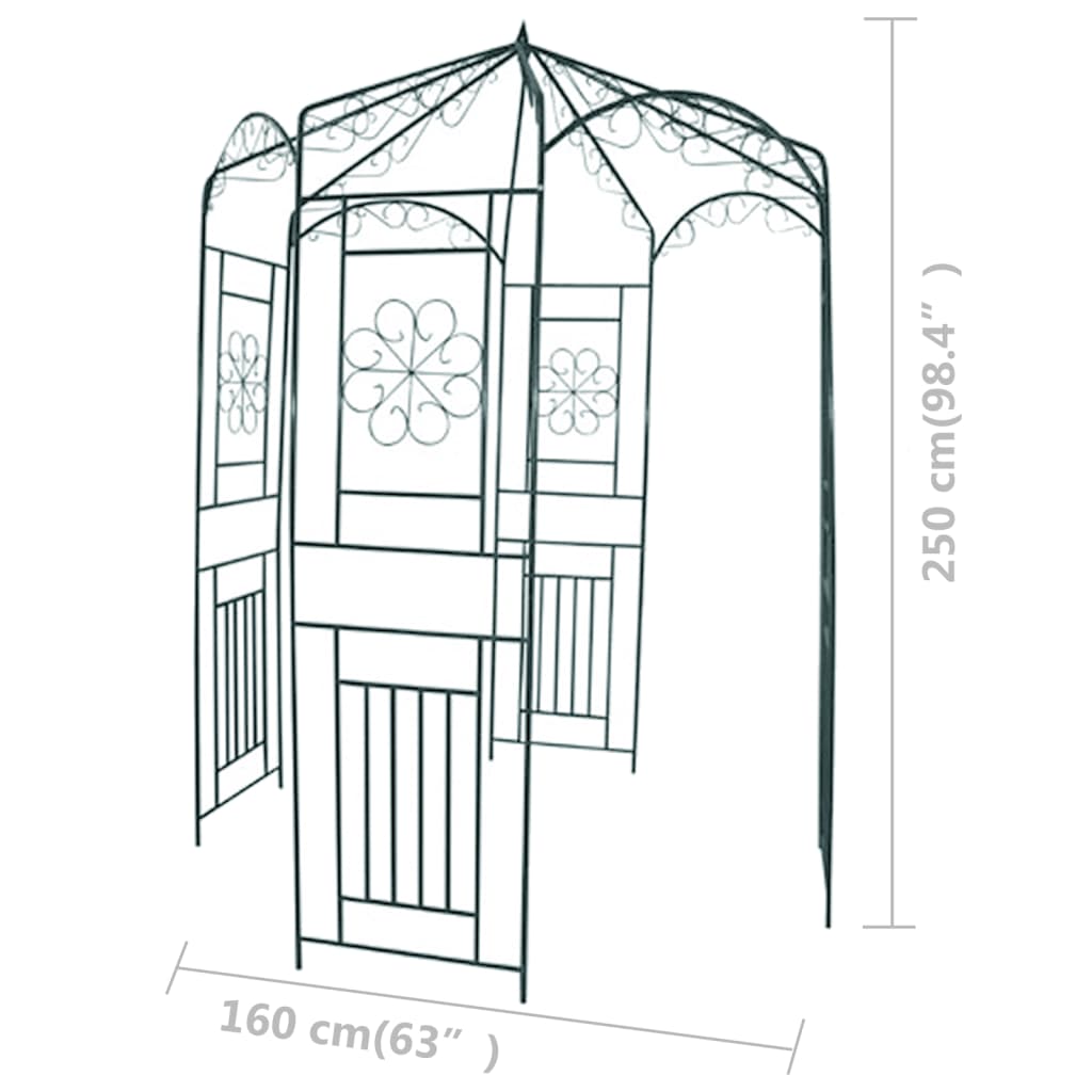 Hagebue 250 cm mørkegrønn