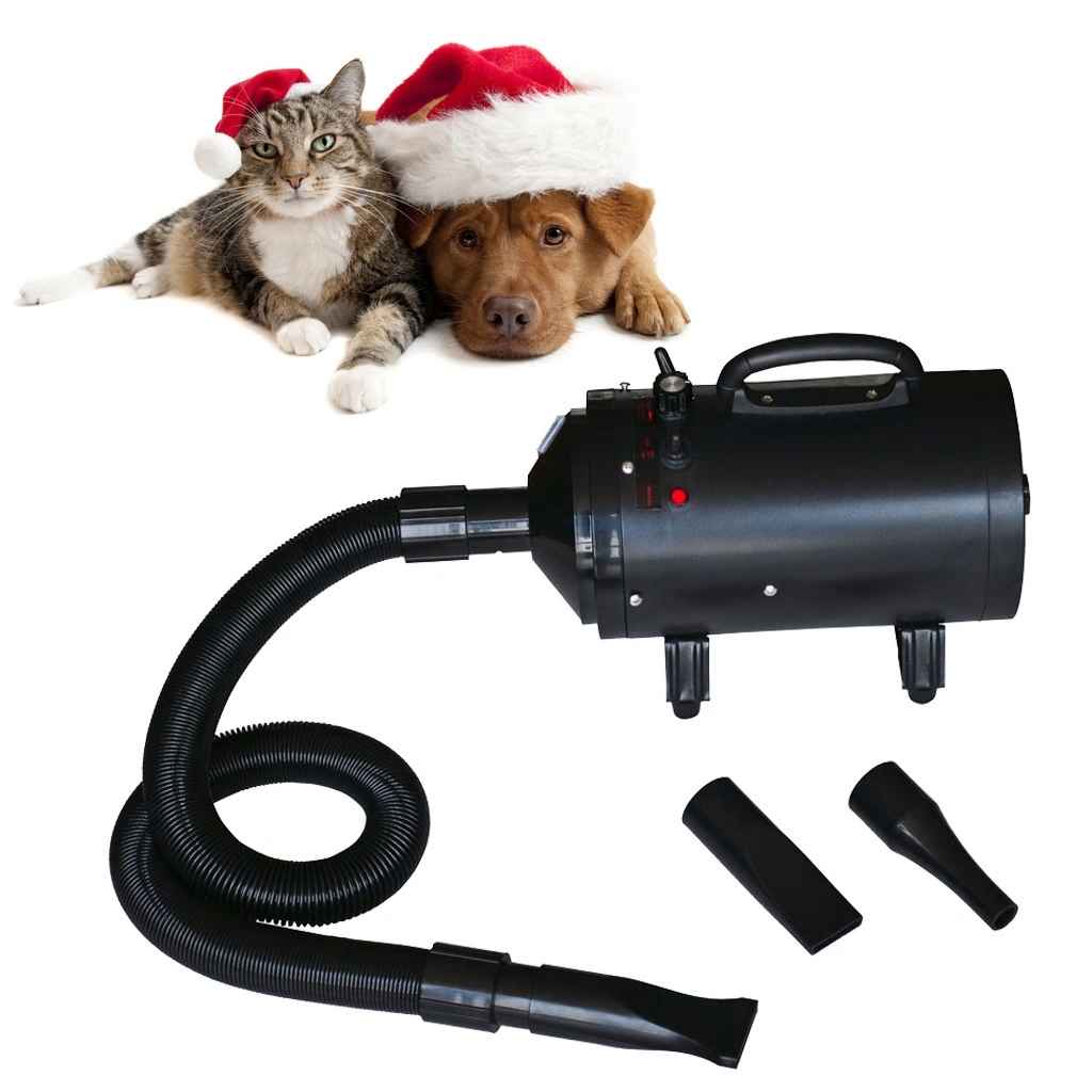 Hundehårføner med 3 dyser svart 2400 W