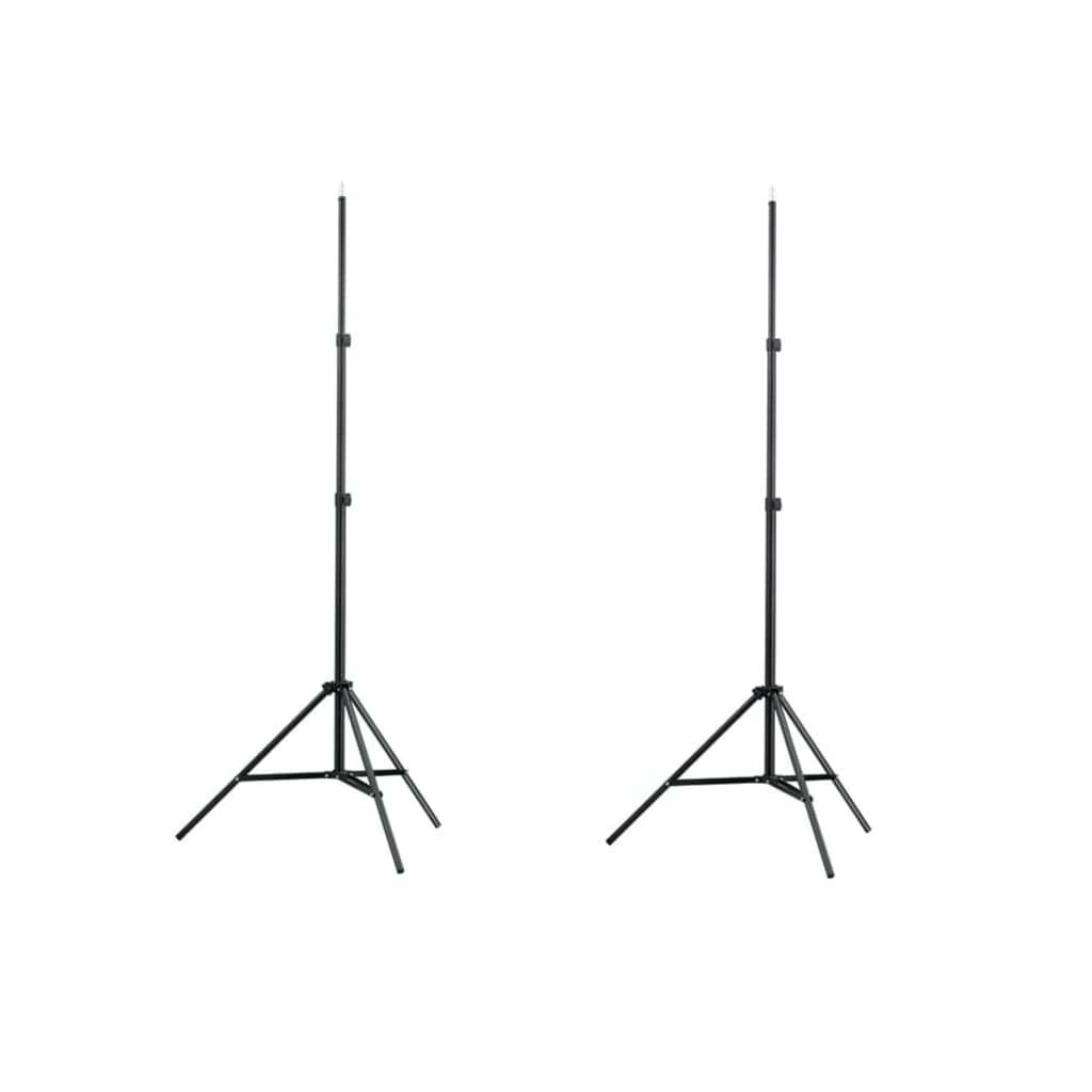 Lysstativ 2 stk høyde 78-210 cm