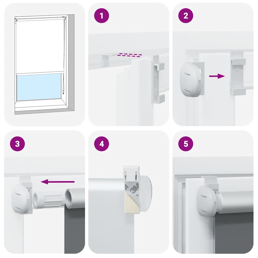 Rullegardin mørklegging 84,4x175 cm Stoffbredde 80 cm marineblå