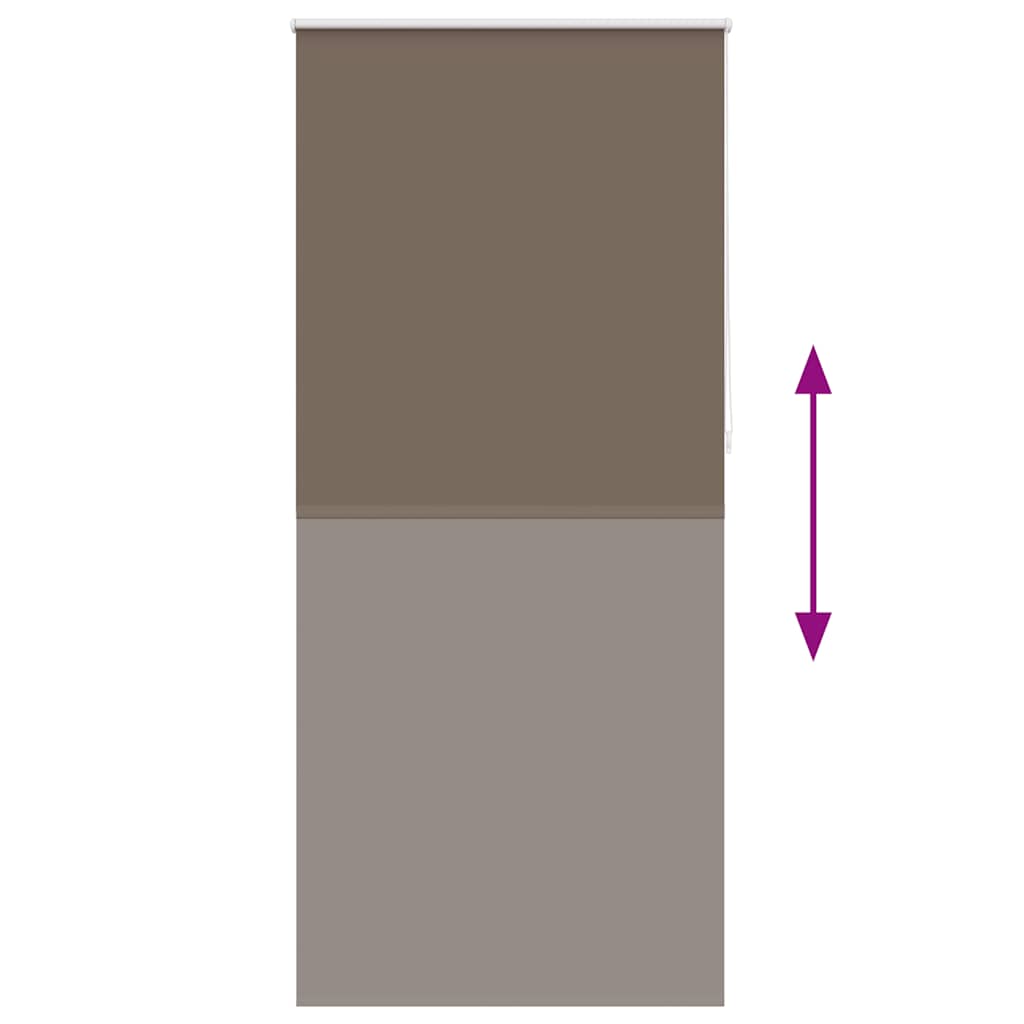 Rullegardin mørklegging 84,4x230 cm Stoffbredde 80 cm kaffe