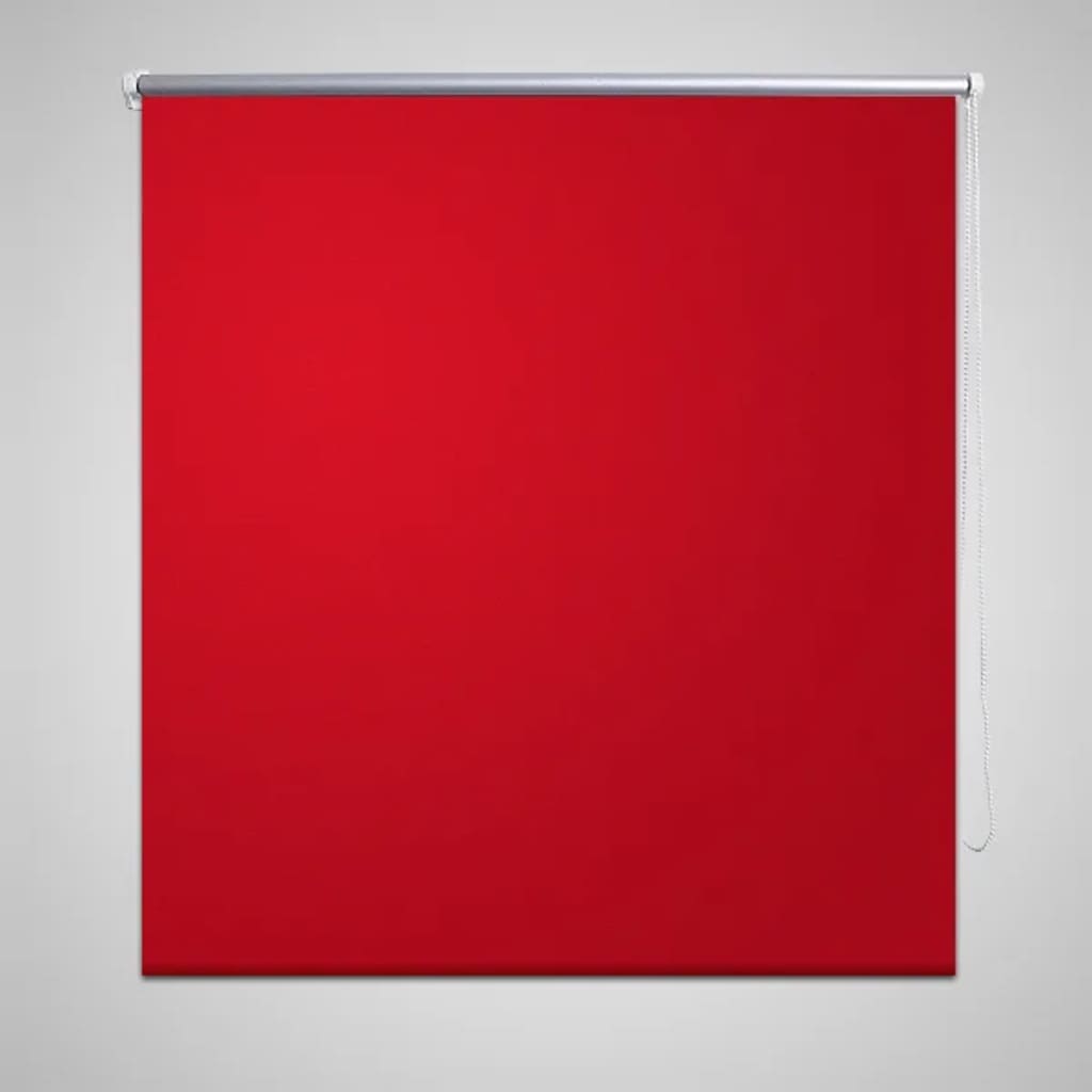 Rullegardin mørklegging 124,4x230 cm Stoffbredde 120 cm rød