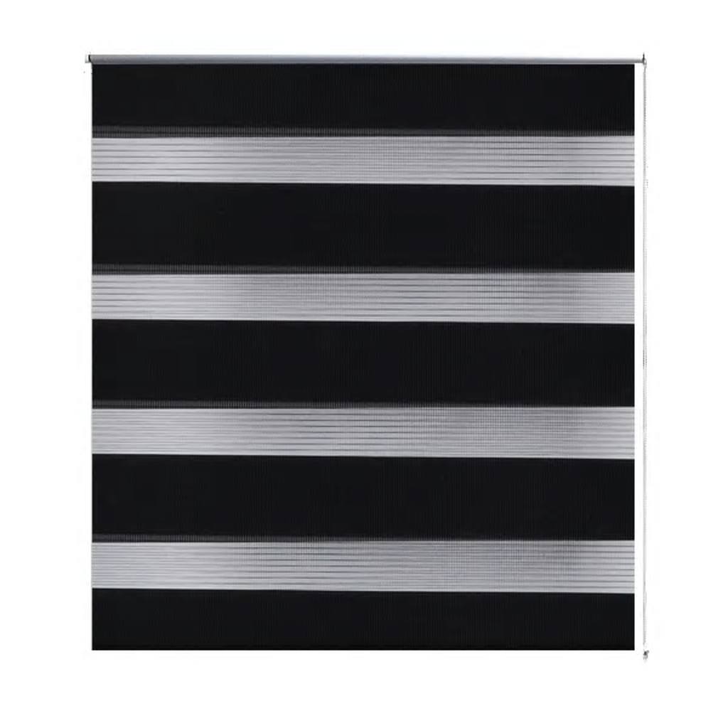 Sebragardin 60,9x120 cm Stoffbredde 56,7 cm svart