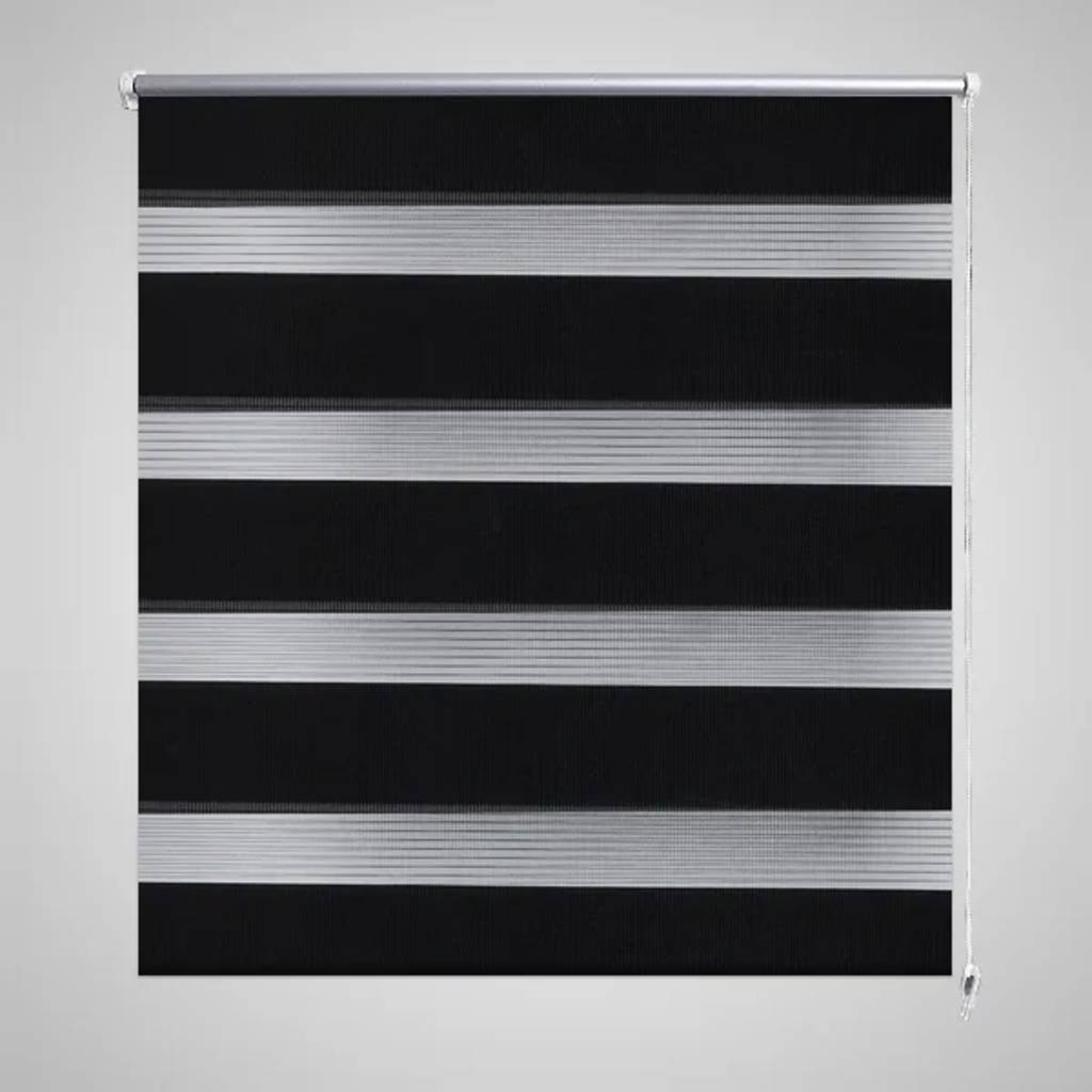 Sebragardin 60,9x120 cm Stoffbredde 56,7 cm svart