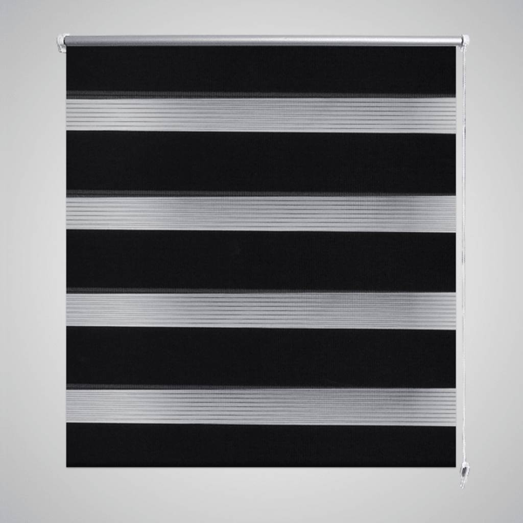 Sebragardin 90,9x150 cm Stoffbredde 86,7 cm svart