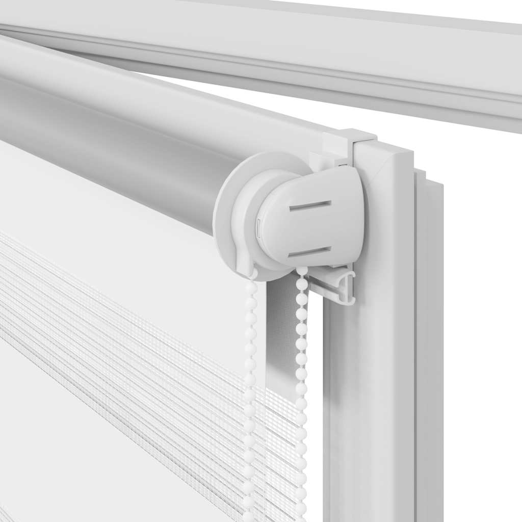 Sebragardin 120,9x230 cm Stoffbredde 116,7 cm hvit