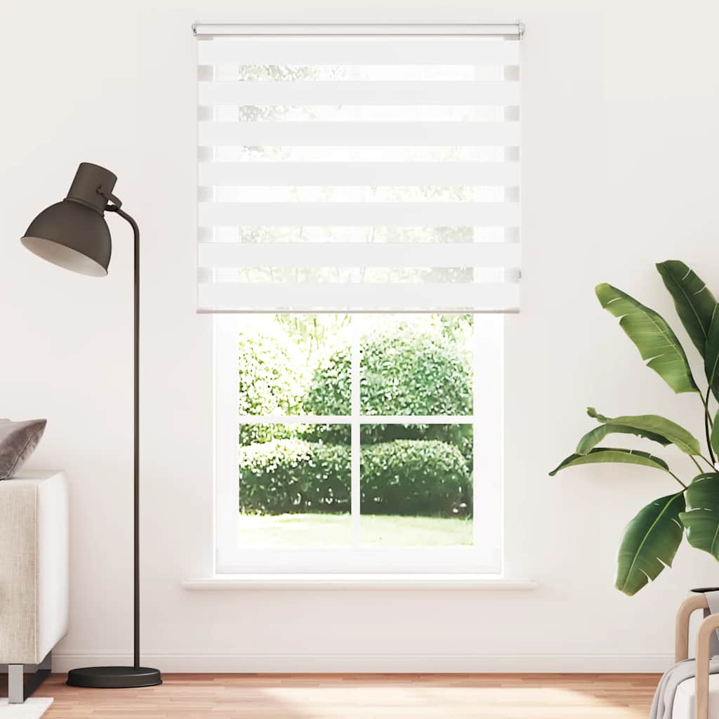 Sebragardin 120,9x230 cm Stoffbredde 116,7 cm hvit