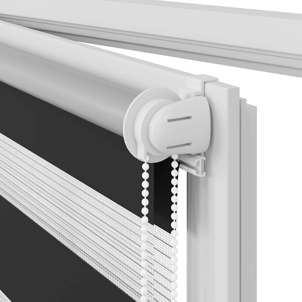 Sebragardin 120,9x230 cm Stoffbredde 116,7 cm svart