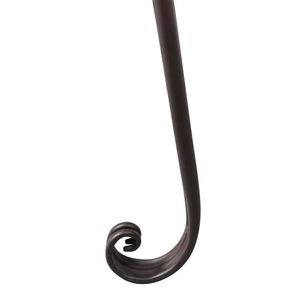 Hagesjeselong 128 cm stål antikk brun