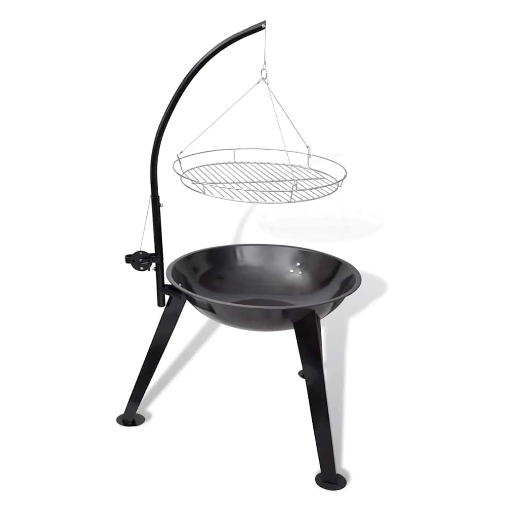 Kullgrill med stativ og hengende gitter