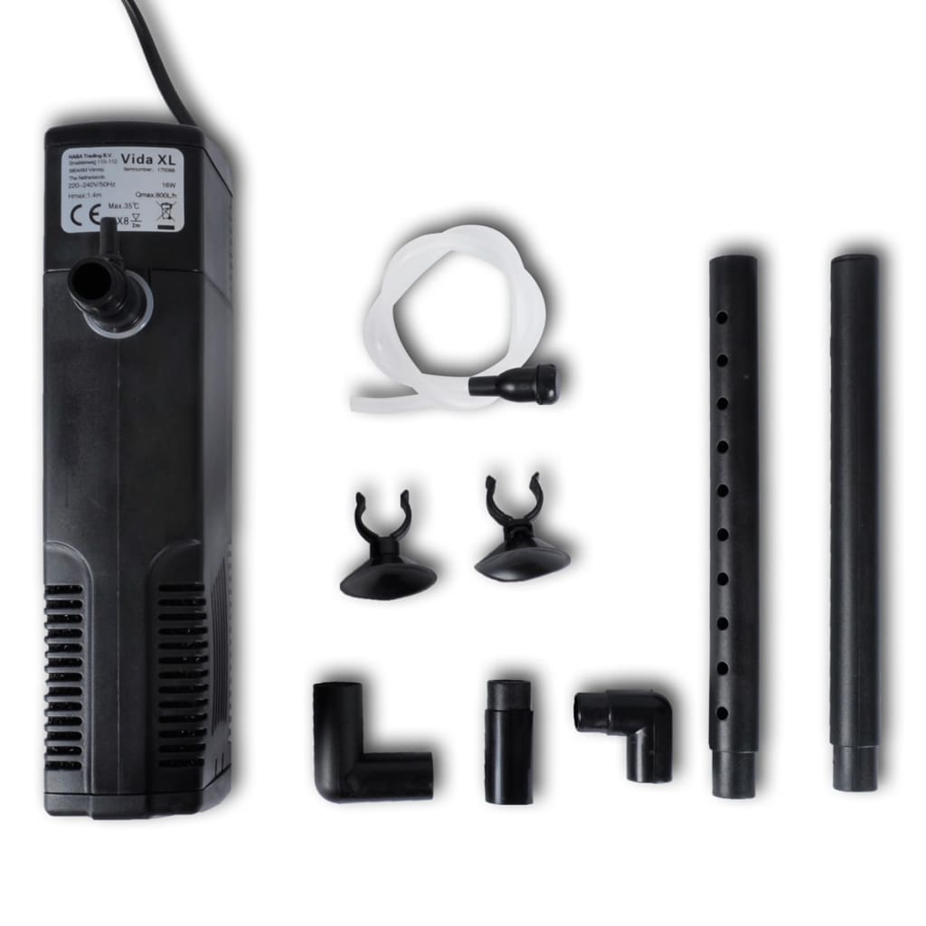 Filterpumpe Akvarium Aktivt Kull 800 L/ t