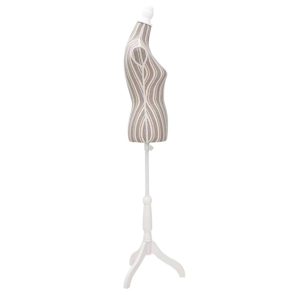 Skredderbyste dame lin med striper