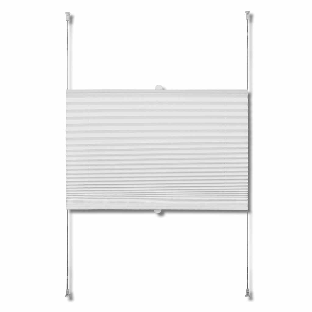 Plisségardiner 40x150cm hvit