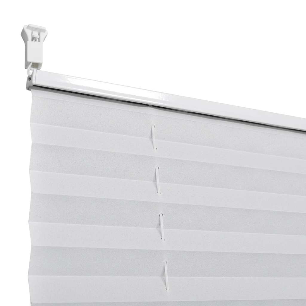 Plisségardiner 40x150cm hvit