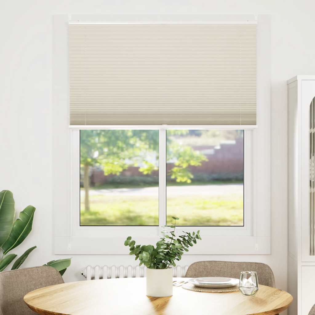 Plissegardiner 110 x 125 cm Krem