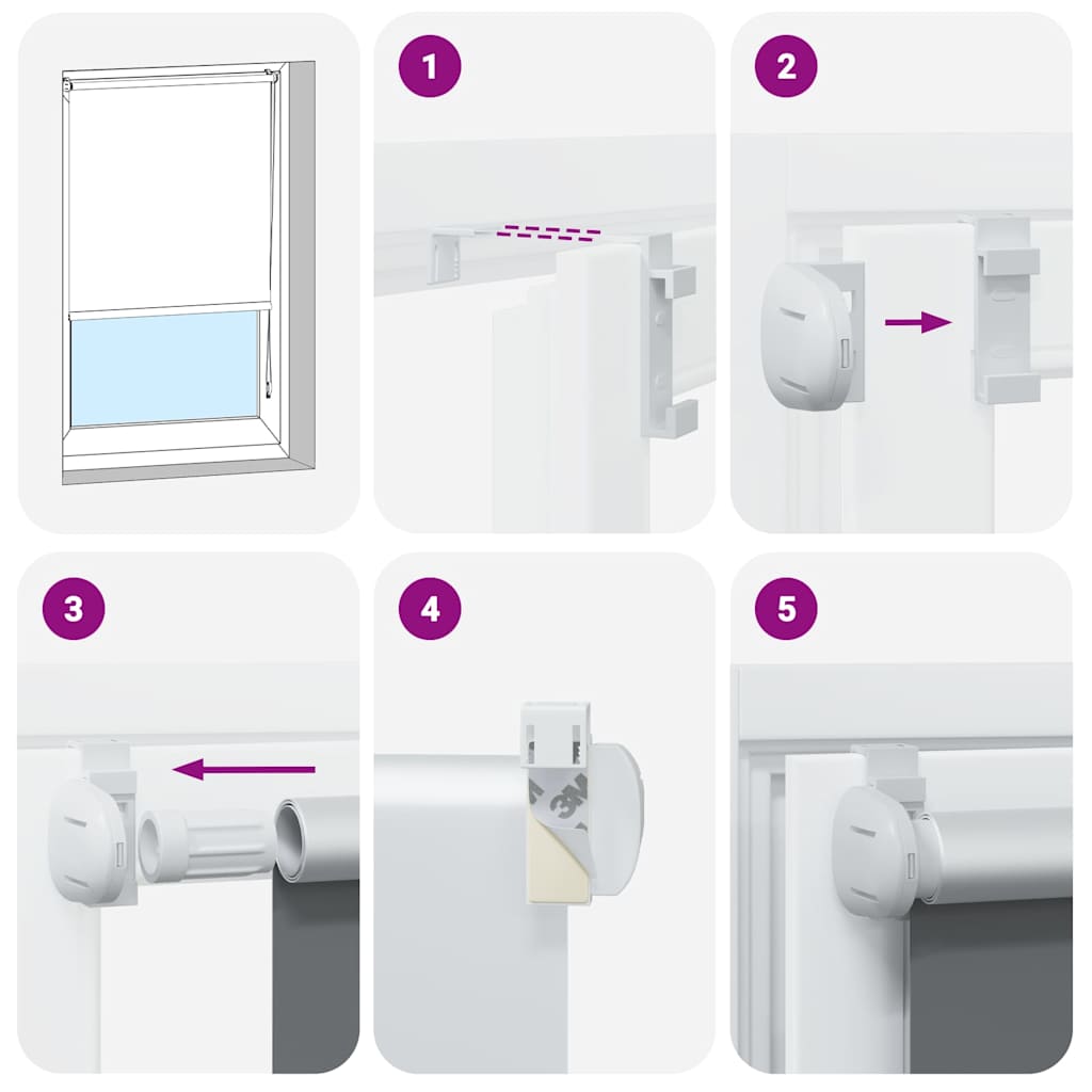 Rullegardin mørklegging 64,4x120 cm stoffbredde 60 cm beige