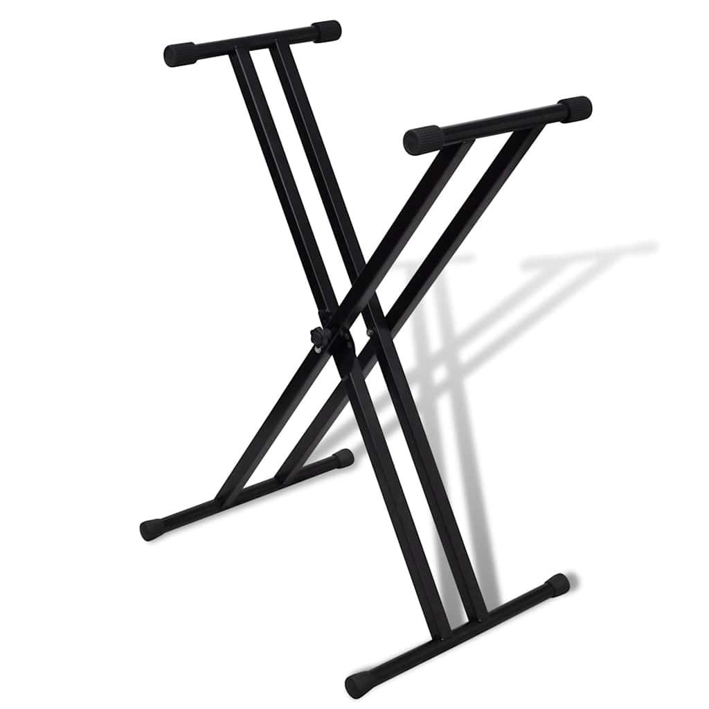 Justerbart Dobbelt X-ramme Keyboardstativ vidaXL
