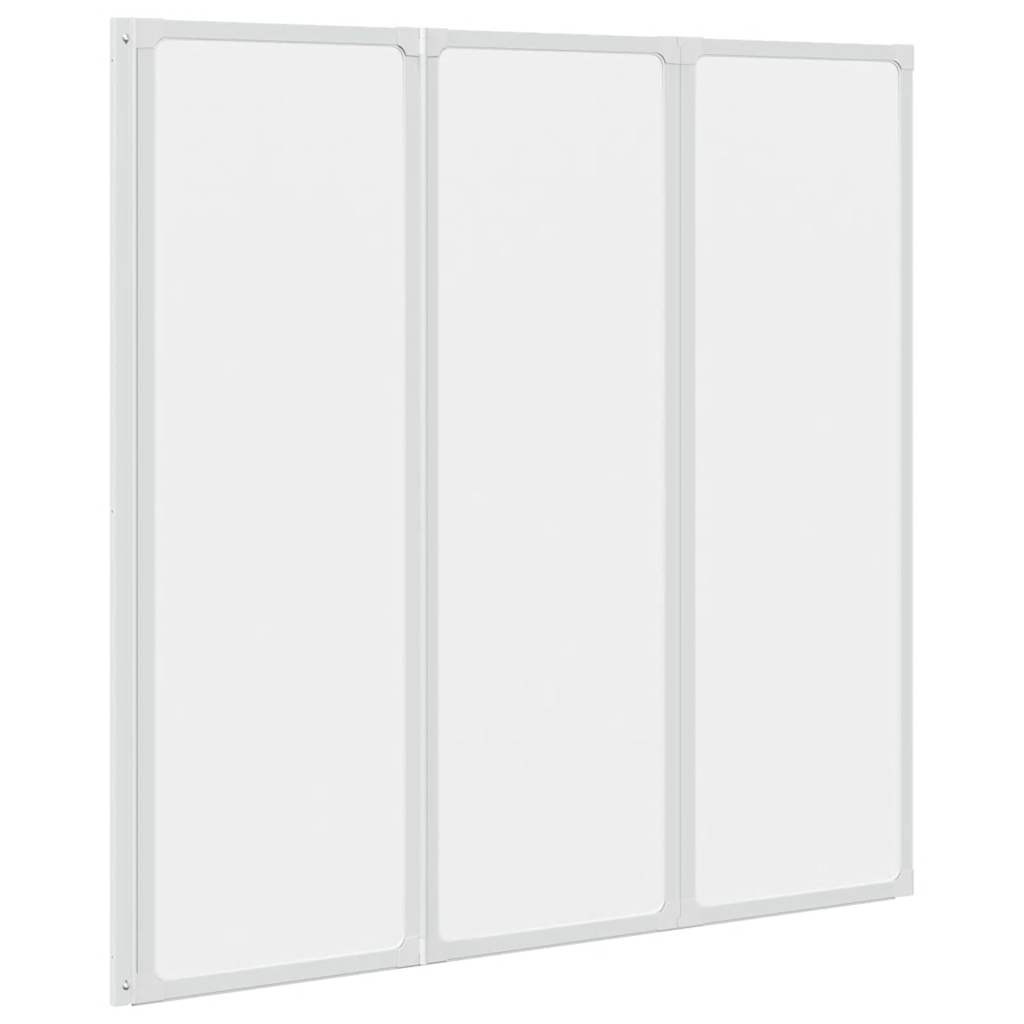 Dusjskjerm 117x120 cm 3 paneler sammenleggbar