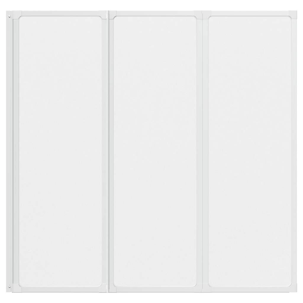 Dusjskjerm 117x120 cm 3 paneler sammenleggbar