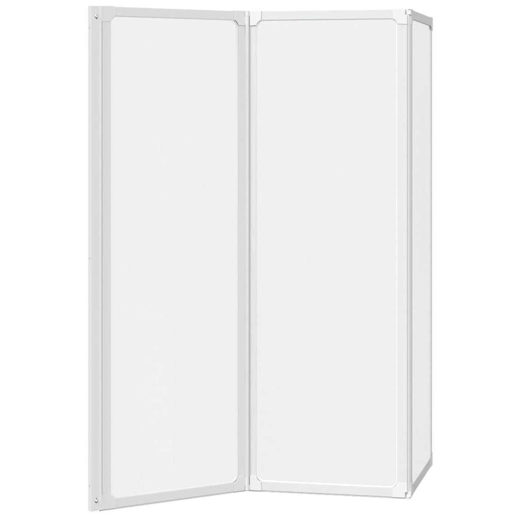 Dusjskjerm 117x120 cm 3 paneler sammenleggbar