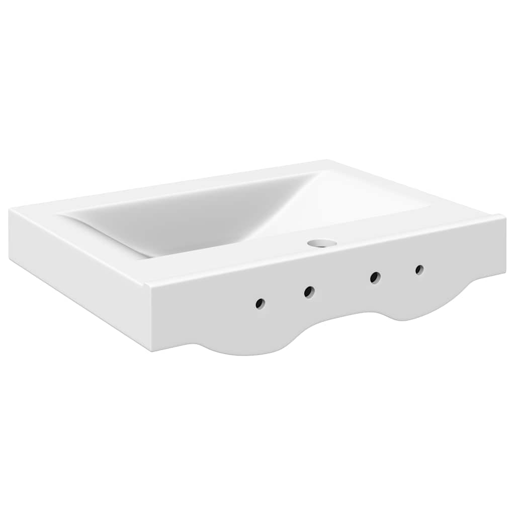 Luksus keramisk servant 60x46cm hvit
