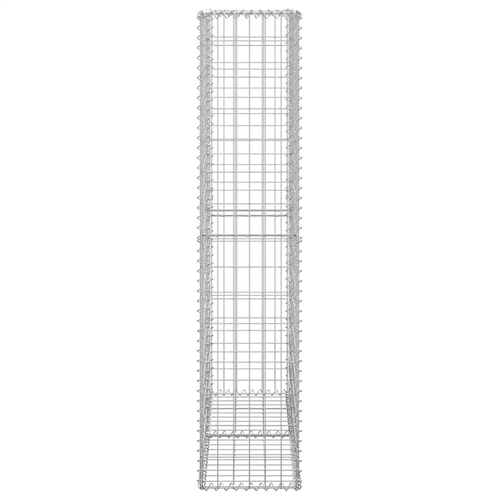 Gabionkurv med lokk galvanisert tråd 150 x 100 x 30 cm