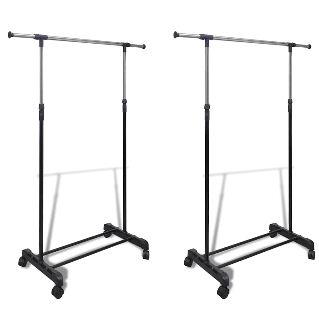 Klesstativ justerbart 2 stk 1 klesstang
