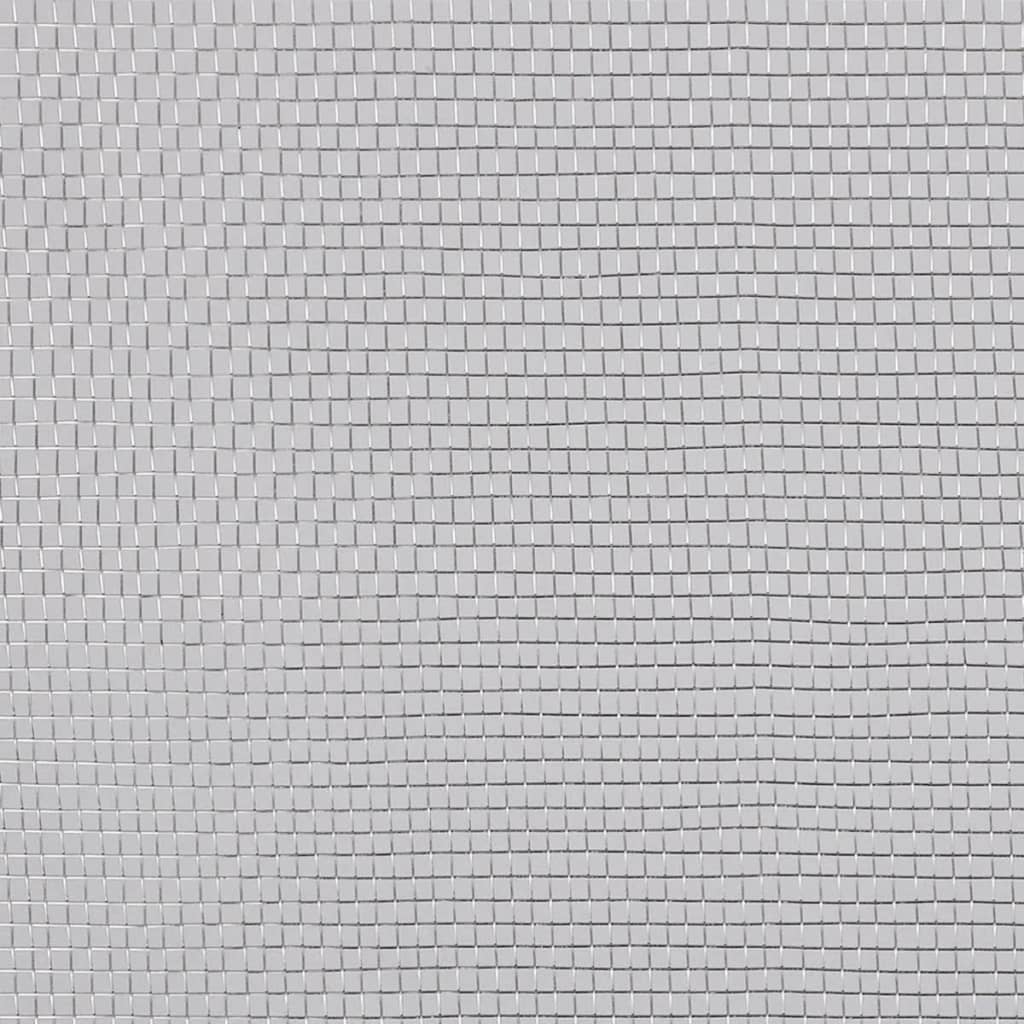 Nettingskjerm aluminium 100x500 cm sølv