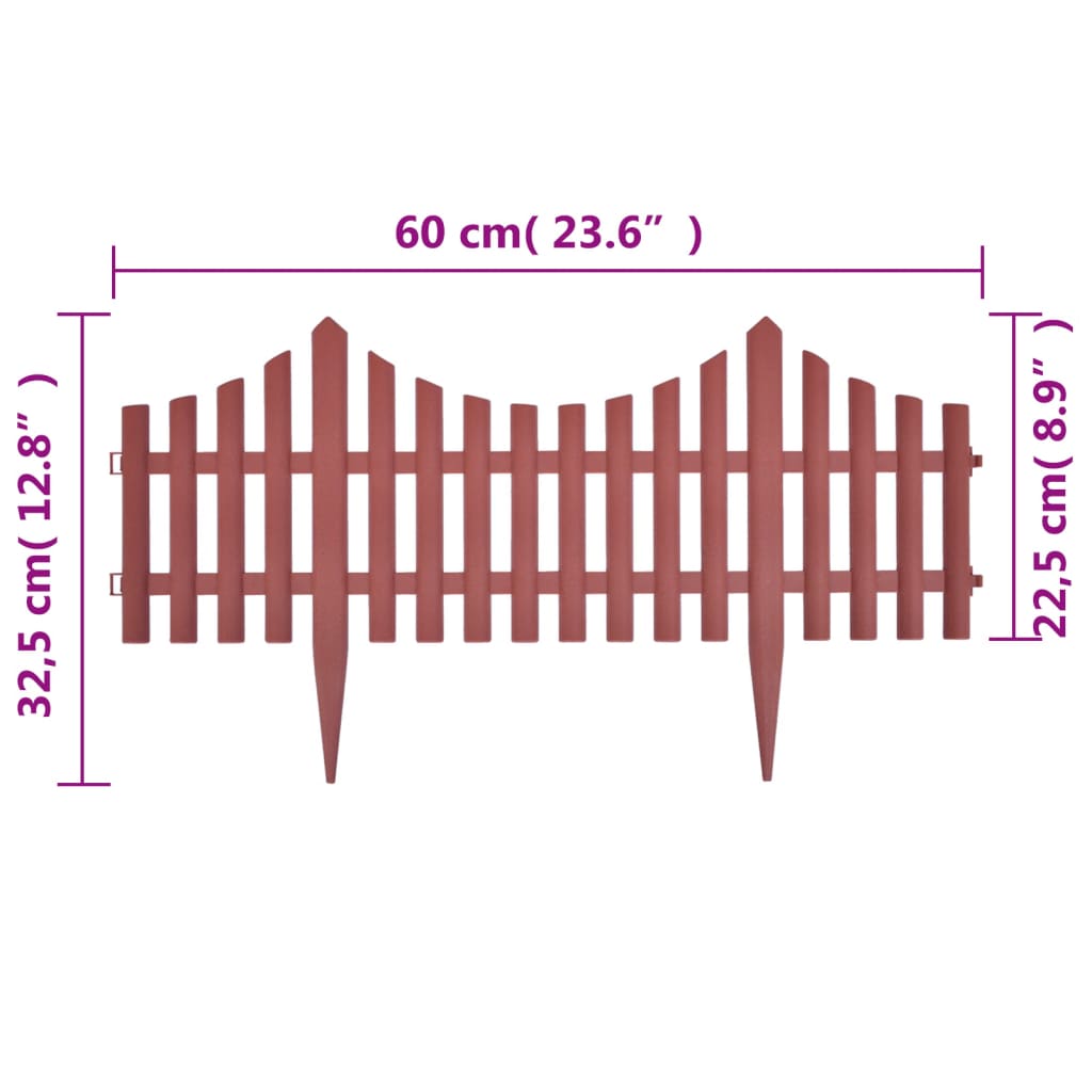 Plenkanter 17 stk 10 m brun