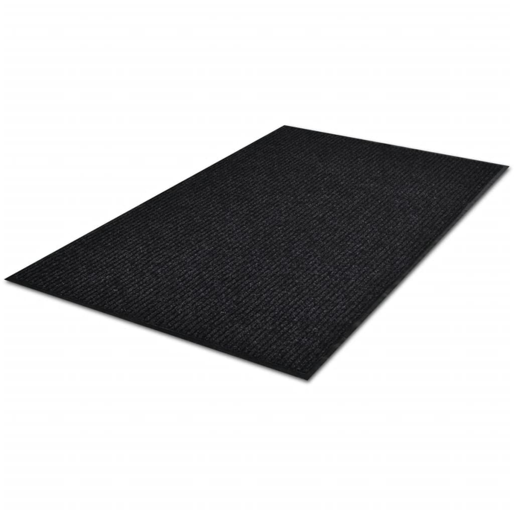 Dørmatte svart 90 x 150 cm PVC