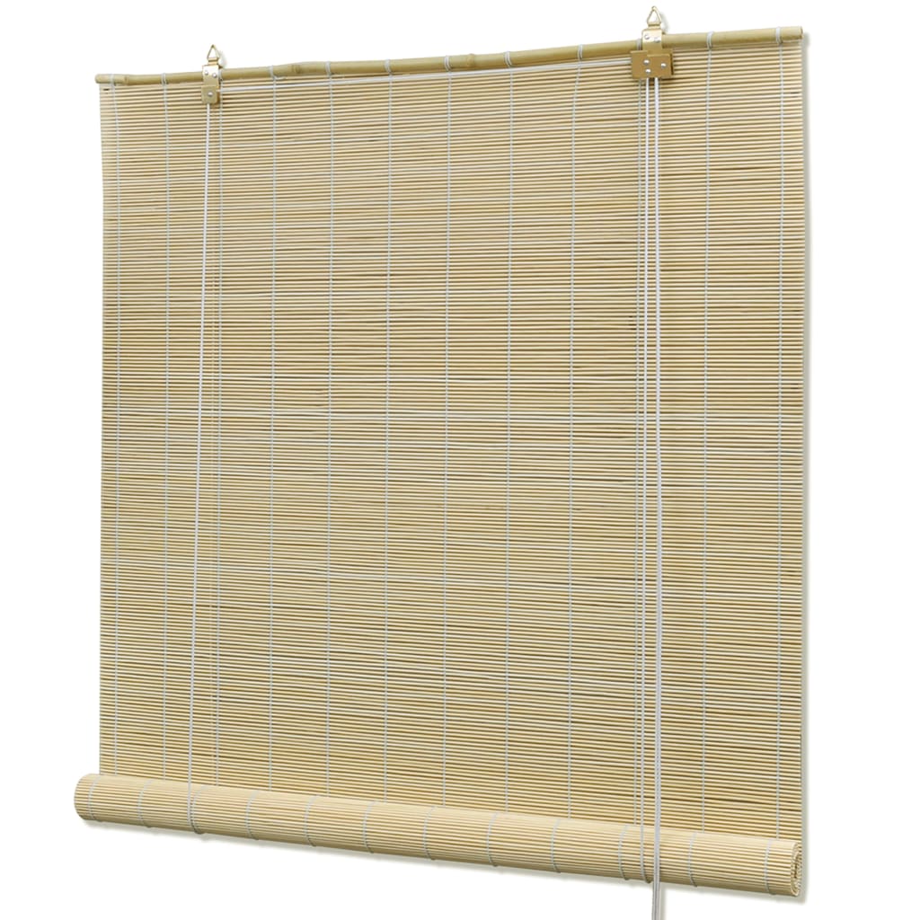 Rullegardiner naturlig bambus 100 x 160 cm