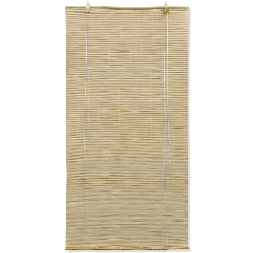 Rullegardiner naturlig bambus 100 x 160 cm