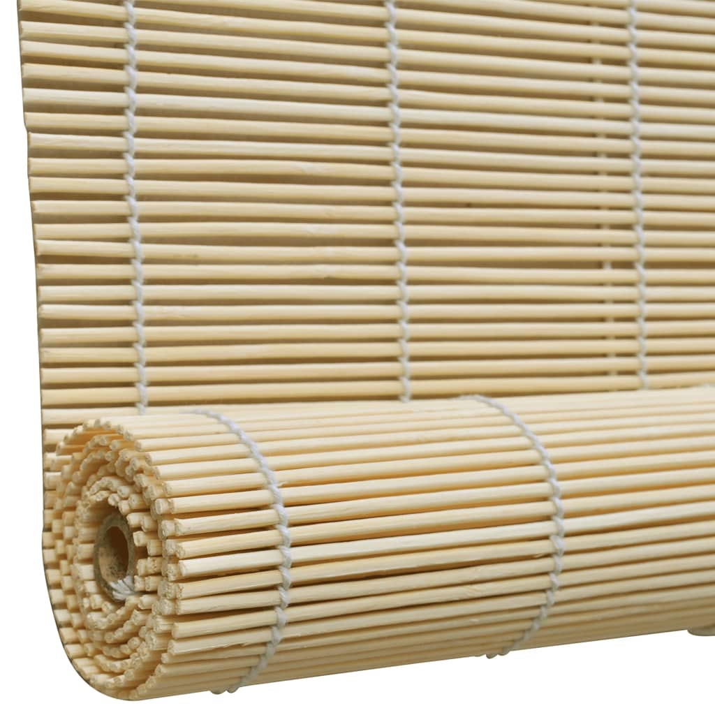Rullegardiner naturlig bambus 140 x 160 cm