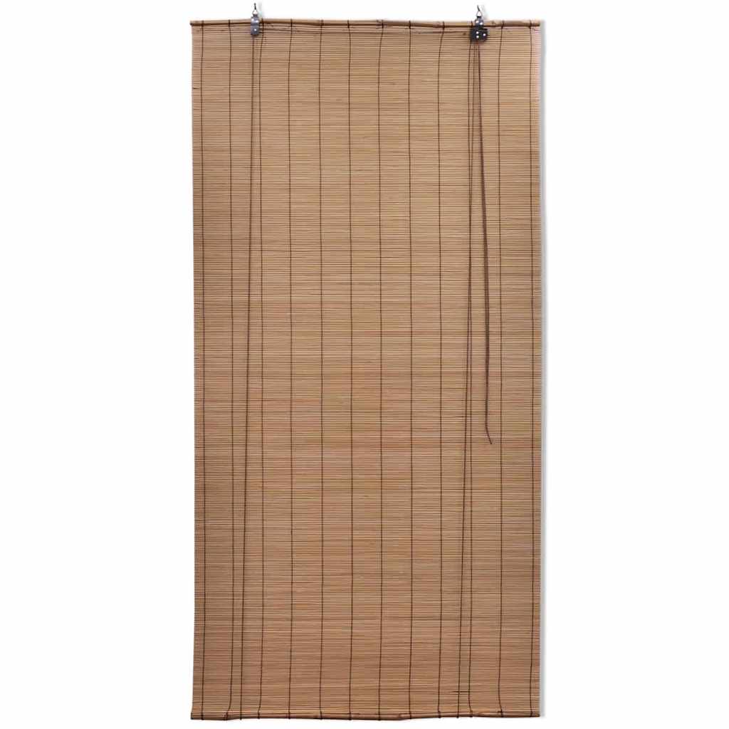 Rullegardiner brun bambus 80 x 160 cm