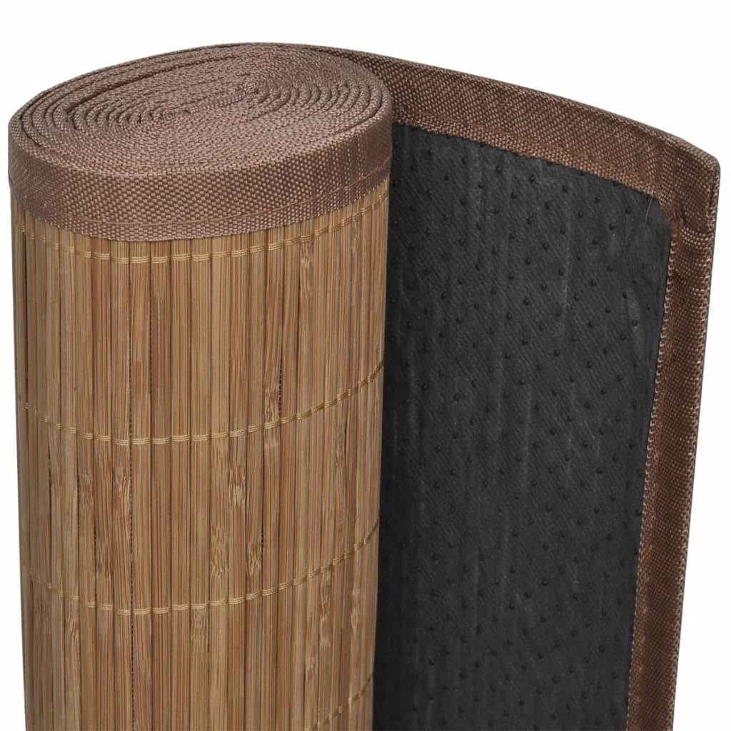 Teppe naturlig bambus rektangulært 150 x 200 cm