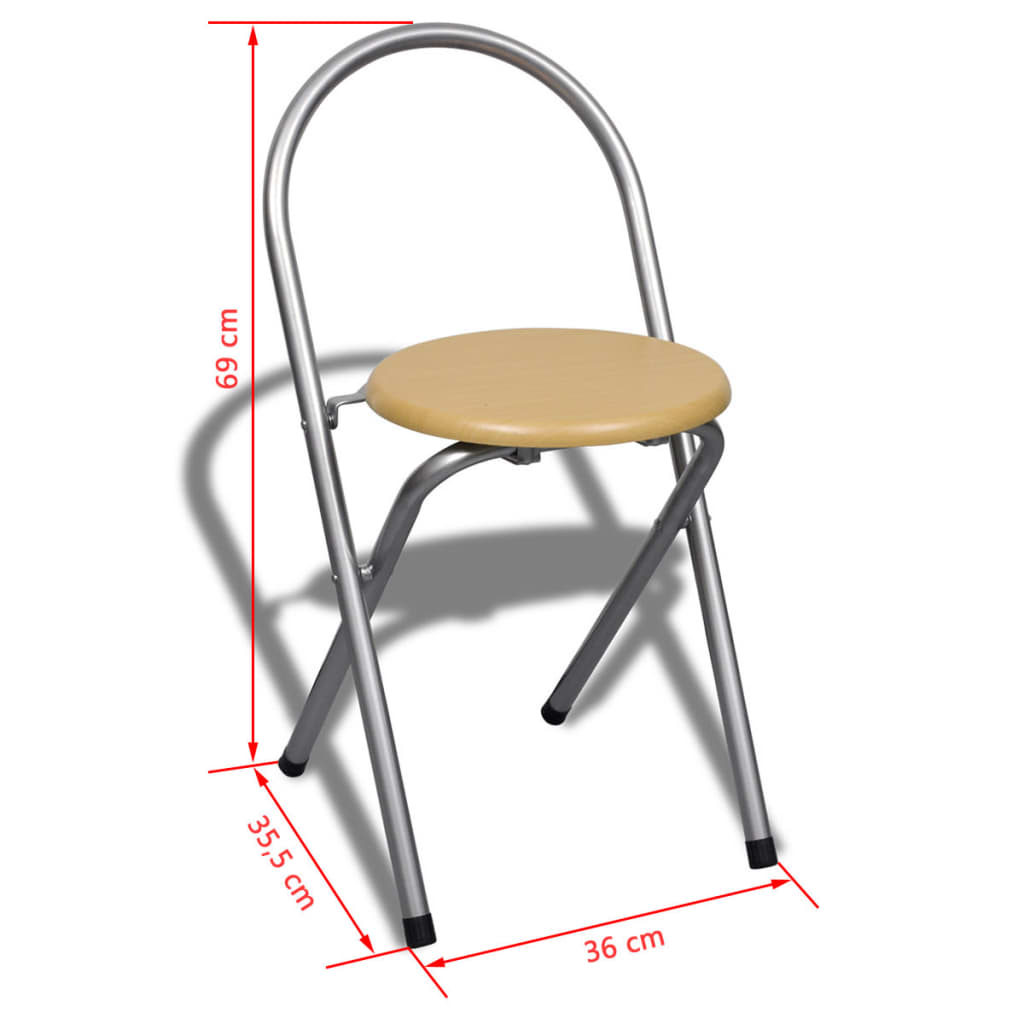 Sammenleggbar frokostbar med 2 stoler