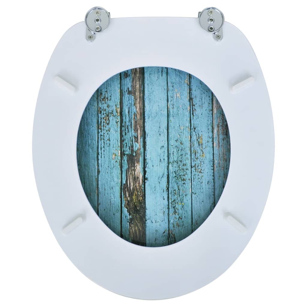Toalettsete med MDF Lokk Gammelt Treverk Design